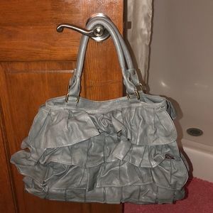 Urban Outfitters Deux Lux Ruffle Bag Gray EUC